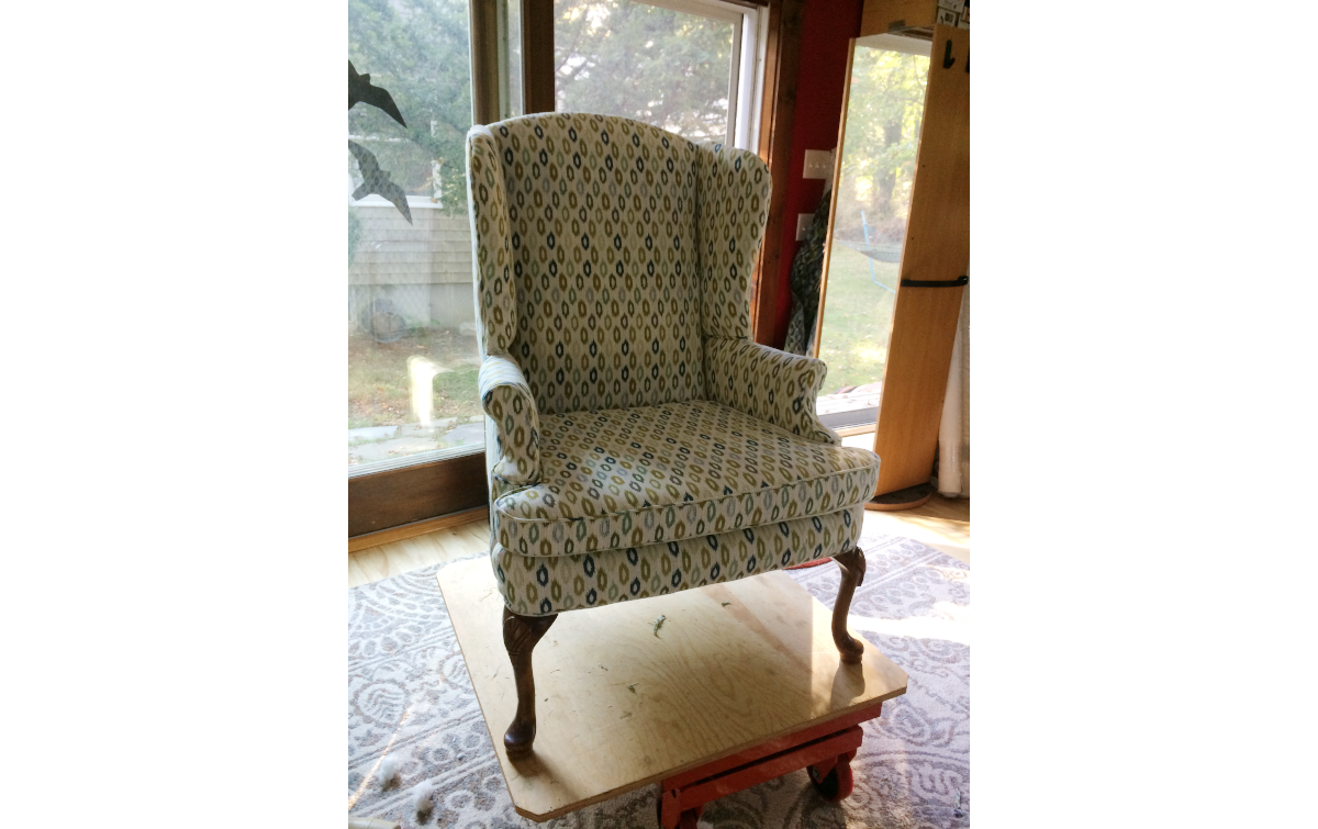Beige Pattern Chair